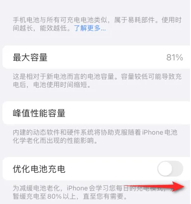 科尔沁苹果15维修分享iPhone15充电到80%就充不进电了怎么办 