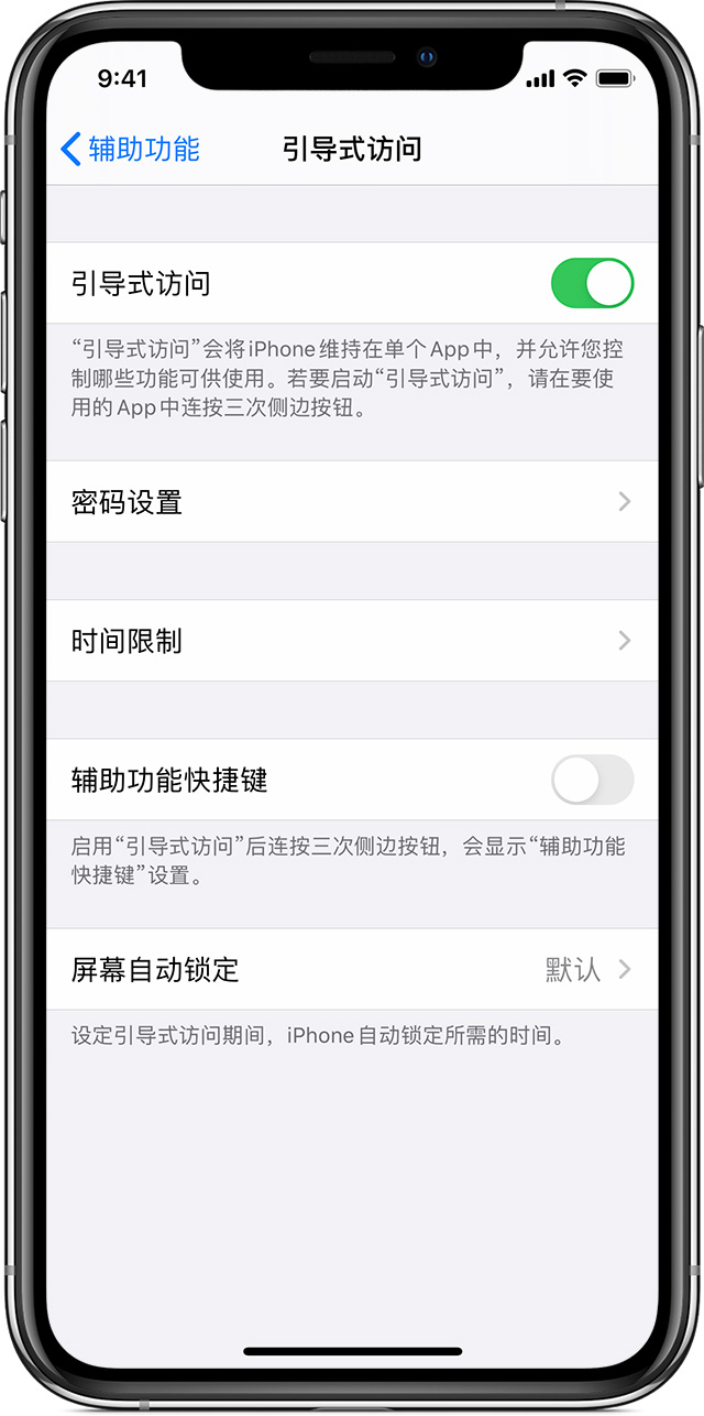 科尔沁苹果手机维修分享如何在 iPhone 上退出引导式访问 