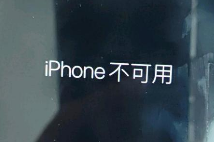 科尔沁苹果服务网点分享锁屏界面显示“iPhone 不可用”如何解决 