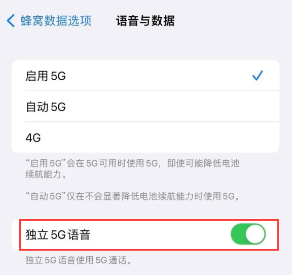 科尔沁苹果14维修分享iPhone 14 Pro如何开启VoNR 